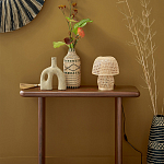 Ваза декоративная из натурального плетеного бамбука Bamboo Decor 35 варинант исполнения - 5 | Loft Concept в Барнауле