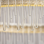 Люстра круглая с прозрачными стеклянными трубками 51 см Nembus варинант исполнения - 10 | Loft Concept в Барнауле