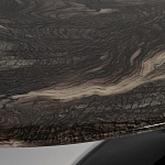 Стол журнальный овальный с столешницей из искусственного мрамора Alonso Gloss варинант исполнения - 3 | Loft Concept в Барнауле