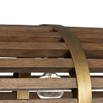 Люстра линейная полукруглой формы Wooden Horseshoe варинант исполнения - 1 | Loft Concept в Барнауле