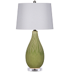 Настольная лампа зеленая грушевидной формы Rich Green Glaze варинант исполнения - 3 | Loft Concept в Барнауле