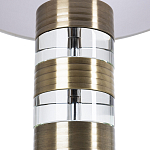 Настольная лампа с цилиндрическим основанием и белым абажуром Crystal Harmony  варинант исполнения - 2 | Loft Concept в Барнауле