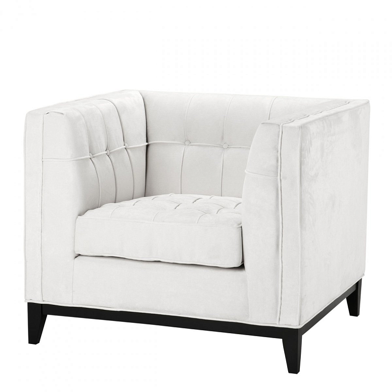 Кресло Eichholtz Chair Aldgate Ecru Молочный Черный Кресло Eichholtz Chair Aldgate Ecru Молочный Черный в Барнауле | Loft Concept