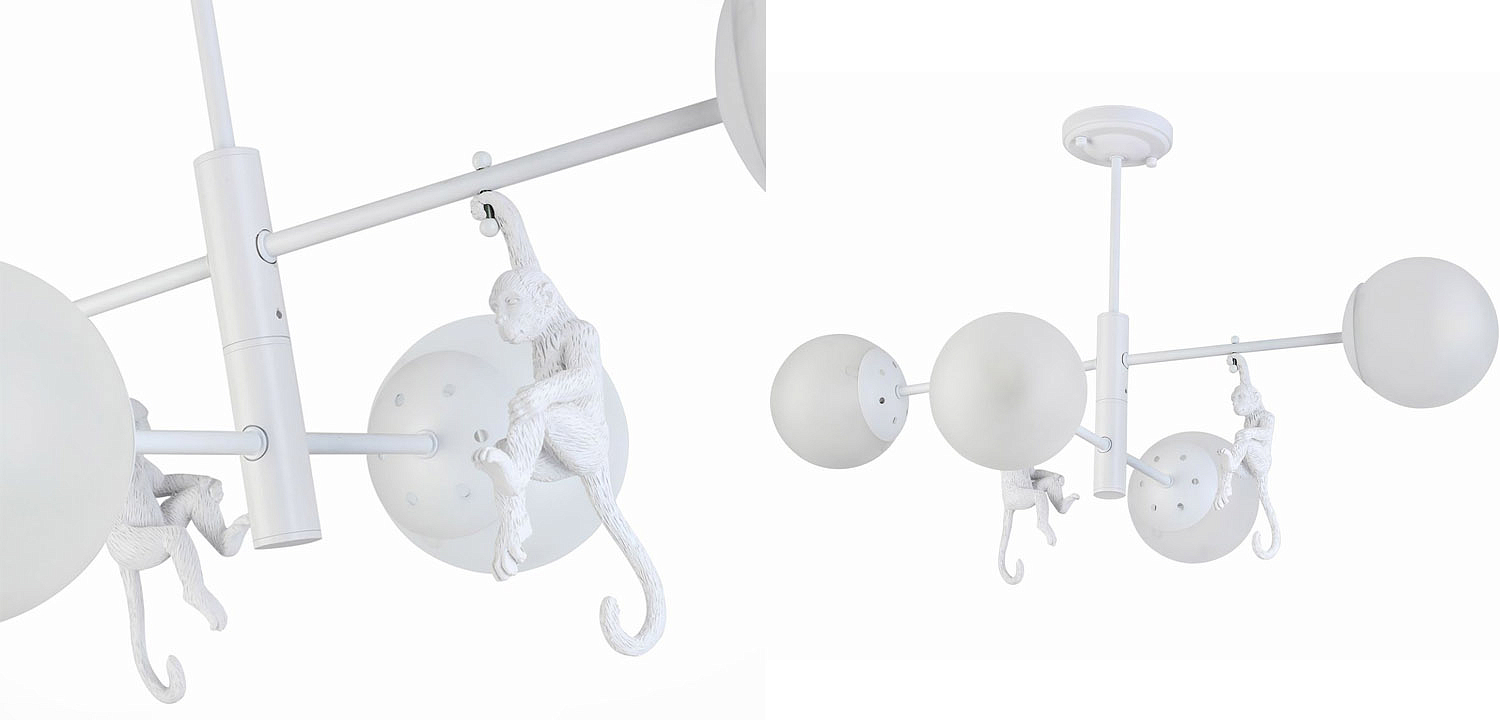 Потолочная люстра Hanging Monkey 4 lamp Потолочная люстра Hanging Monkey 4 lamp - Loft-Concept в Барнауле