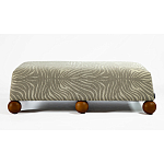 Банкетка Wakonda Gray Zebra с деревянными шариками  варинант исполнения - 2 | Loft Concept в Барнауле