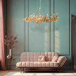 Люстра с абажуром оформленным в виде стаи бабочек Eternal Butterflies варинант исполнения - 4 | Loft Concept в Барнауле