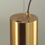 Подвесной светильник с цилиндрическим плафоном из алебастра PEARLS Suspension варинант исполнения - 5 | Loft Concept в Барнауле