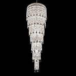 Люстра многоярусная каскадная с хрустальными подвесками Roul Crystal Light варинант исполнения - 1 | Loft Concept в Барнауле