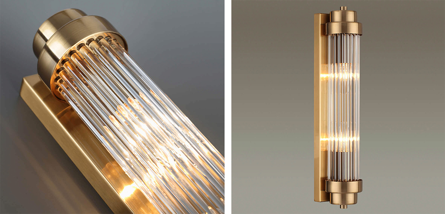 Бра Dirck Glass TUBE Sconce Bronze Бра Dirck Glass TUBE Sconce Bronze - Loft-Concept в Барнауле