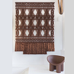 Панно Макраме коричневый цвет  варинант исполнения - 4 | Loft Concept в Барнауле