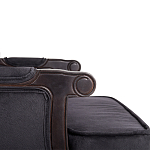 Диван двухместный George Grand Seating black velour варинант исполнения - 4 | Loft Concept в Барнауле