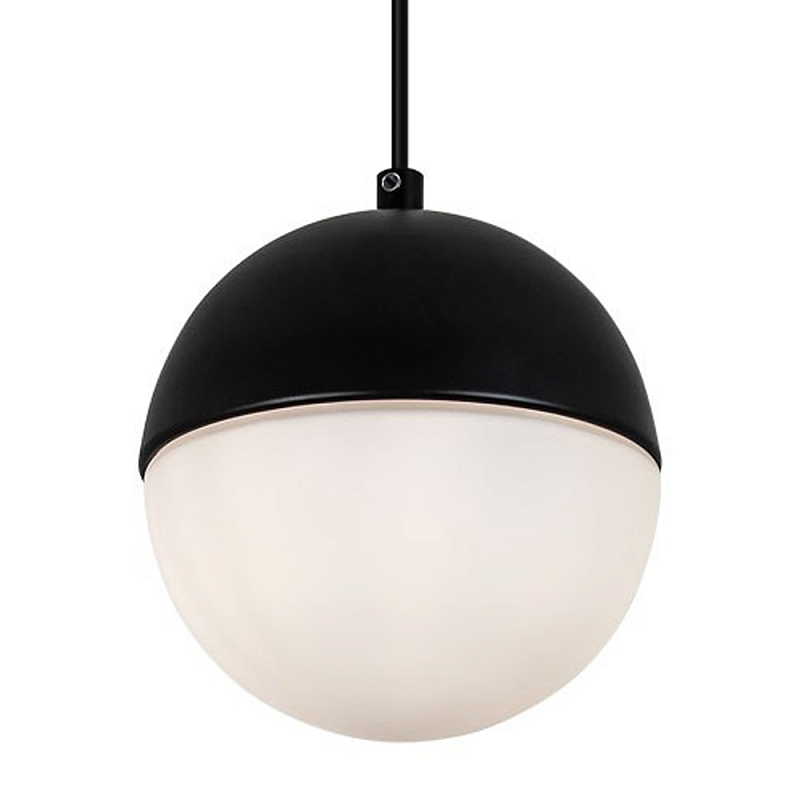 Подвесной светильник шар Ponzio Flos Black Sphere Hanging Lamp Черный Белый Подвесной светильник шар Ponzio Flos Black Sphere Hanging Lamp Черный Белый в Барнауле | Loft Concept