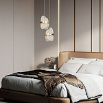 Подвесной светильник из хрусталя Fleuretta Crystal Gold Hanging Lamp варинант исполнения - 3 | Loft Concept в Барнауле