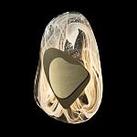 Бра овальное из стекла с золотым элементом Flow Texture  варинант исполнения - 5 | Loft Concept в Барнауле