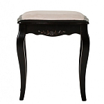 Табурет из массива березы с льяной обивкой в стиле прованс Vintage варинант исполнения - 1 | Loft Concept в Барнауле