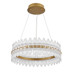 Люстра круглая с декоративными элементами в виде лепестков Round Light Flashing варинант исполнения - 4 | Loft Concept в Барнауле