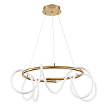 Люстра подвесная кольцевая и изогнутыми светодиодными трубками Luke Lampco Tracer Lamp варинант исполнения - 1 | Loft Concept в Барнауле