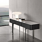 Консоль чёрная с 3-мя выдвижными ящиками Lou варинант исполнения - 2 | Loft Concept в Барнауле