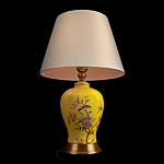 Настольная лампа желтая с изображением птиц Slip Away варинант исполнения - 4 | Loft Concept в Барнауле