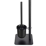 Держатель для туалетной бумаги с подвесным ершиком Black Bathroom Accessory варинант исполнения - 4 | Loft Concept в Барнауле