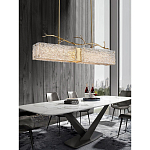 Люстра прямоугольная из фактурного стекла Chandelier Beam варинант исполнения - 2 | Loft Concept в Барнауле