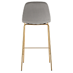 Барный стул на золотистых ножках VENDRAMIN Grey варинант исполнения - 5 | Loft Concept в Барнауле