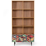 Широкий стеллаж с принтом Elise Rack варинант исполнения - 7 | Loft Concept в Барнауле