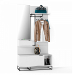 Вешалка настенная белая Strict Lines варинант исполнения - 2 | Loft Concept в Барнауле