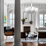 Подвесной светильник с белым фигурным абажуром и мягкими волнистыми краями Cloud Motion  варинант исполнения - 19 | Loft Concept в Барнауле