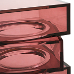 Стол журнальный в форме кубов Acrylic Furniture Lumina Crimson Clarity варинант исполнения - 3 | Loft Concept в Барнауле