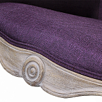 Кресло низкое в стиле прованс Louis French Armchair purple flax варинант исполнения - 4 | Loft Concept в Барнауле