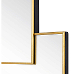 Золотое зеркальное панно из зеркальных квадратов Overlapping варинант исполнения - 1 | Loft Concept в Барнауле