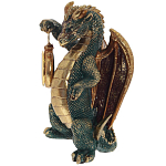 Часы в виде дракона Green Dragon with Clock варинант исполнения - 4 | Loft Concept в Барнауле