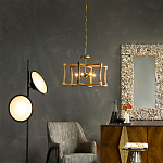 Подвесной светильник в форме фонаря коричневый Brown Eco Lantern варинант исполнения - 2 | Loft Concept в Барнауле