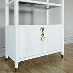 Стеллаж со стеклянными полками Elsa Dreams White варинант исполнения - 2 | Loft Concept в Барнауле