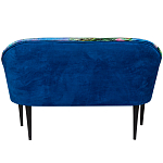 Диван двухместный из натурального бука синий с цветным принтом Impressionism in Art варинант исполнения - 2 | Loft Concept в Барнауле