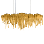 Люстра подвесная с металлическими дугами и длинными цепочками 115 см Atlantis Chain варинант исполнения - 8 | Loft Concept в Барнауле