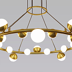 Люстра подвесная светодиодная с плафонами в форме шара Italian Globe Cedar Moss Light варинант исполнения - 2 | Loft Concept в Барнауле