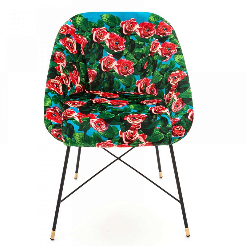 Кресло Seletti Padded Chair Roses Мульти Черный Кресло Seletti Padded Chair Roses Мульти Черный в Барнауле | Loft Concept