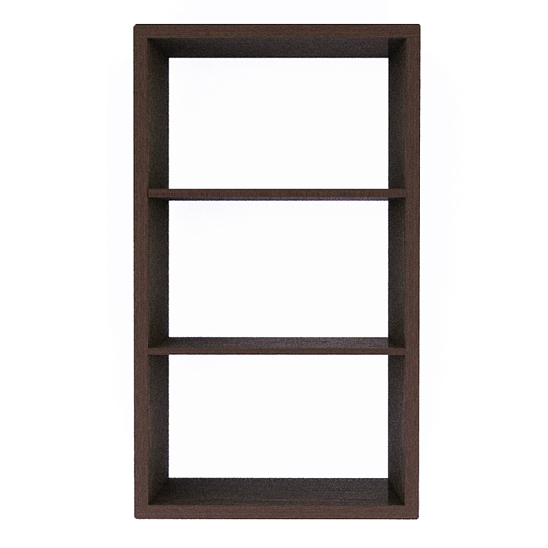 Полка-модуль для книг Primo длина 72 Темный дуб Древесина Черный в Барнауле | Loft Concept 