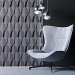 Гипсовая 3D Панель DRAGON SCALE - D варинант исполнения - 2 | Loft Concept в Барнауле