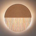 Бра круглое натуральная пробка с бахромой Natural Cork варинант исполнения - 4 | Loft Concept в Барнауле