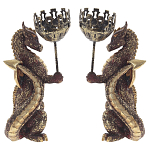 Подсвечник в виде дракона Dragon candlestick Gold Red L or R варинант исполнения - 2 | Loft Concept в Барнауле