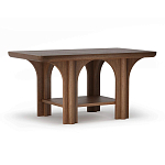 Стол кофейный деревянный с арочным основанием Arch Passage варинант исполнения - 1 | Loft Concept в Барнауле