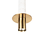 Подвесной светильник с узким цилиндрическим плафоном и золотым металлическим декором Concrete Pipe варинант исполнения - 15 | Loft Concept в Барнауле