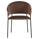 Стул в велюре коричневого цвета Horizon варинант исполнения - 2 | Loft Concept в Барнауле