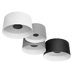 Потолочный светильник с 4-мя цилиндрическими абажурами белого серого и черного цвета Urban Dome варинант исполнения - 3 | Loft Concept в Барнауле