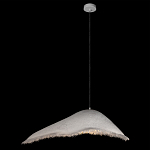 Подвесной светильник с асимметричным волнообразным абажуром и фактурной бахромой по краю Tactile Line варинант исполнения - 9 | Loft Concept в Барнауле
