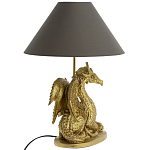 Настольная лампа с абажуром Дракон Golden Dragon Lamp Brown варинант исполнения - 2 | Loft Concept в Барнауле
