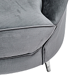 Диван с мягкой обивкой из ткани серый Ethan Sofa варинант исполнения - 3 | Loft Concept в Барнауле